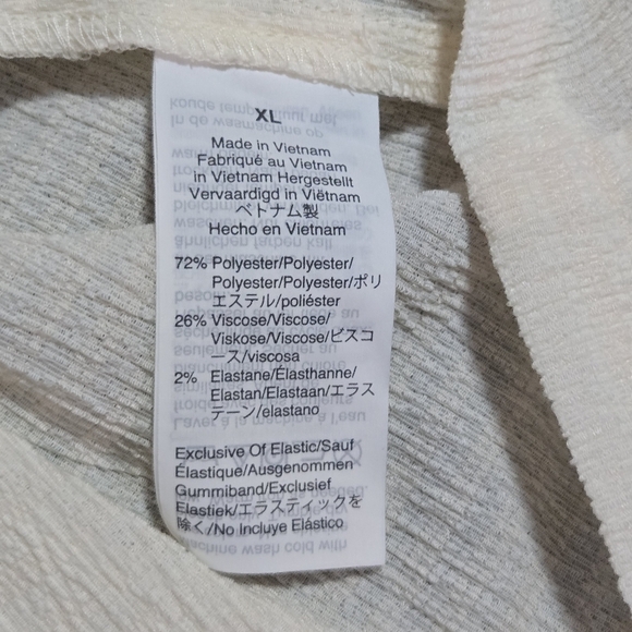 Madewell Textured & Thread Womens Rainbow Smocked Peplum Tank Top Size XL - Picture 6 of 11